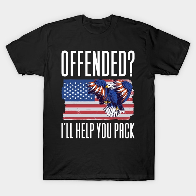 Conservative US Flag Politics T-Shirt by Aajos